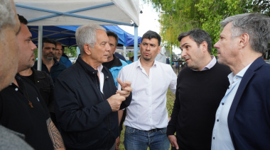 Alak supervisó el operativo de limpieza y mantenimiento del arroyo Maldonado
