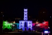 Iluminaron el Palacio Municipal de La Plata en homenaje a Italia y a sus inmigrantes