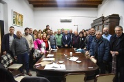 Julio Alak se reunió con autoridades de la Federación de Instituciones Culturales y Deportivas de La Plata