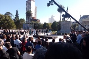 Kicillof y Alak reinauguraron la Plaza San Martín de La Plata