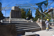 La obra de Plaza Italia alcanzó un 75 % de ejecución