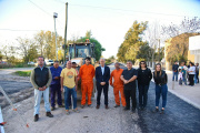 Alak participó del comienzo del Plan de Obras Públicas y Mantenimiento Urbano en Ángel Etcheverry
