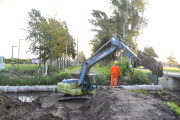 Comenzó la pavimentación de la calle 148 en Gorina