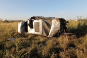 Volcó un vehículo sobre la Ruta 36 y falleció una mujer