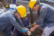 Se restableció el rebombeo en 120 y 33 y en la Planta Depuradora de Ringuelet