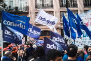 El gremio docente de UNLP destacó que las jornadas de paro fueron "muy contundentes"