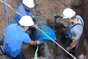 ABSA realiza tareas en un sector de Punta Lara y está afectado el servicio