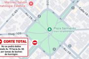 Por trabajos de bacheo hay corte de tránsito en la esquina de 66 y 19 de La Plata