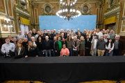 En La Plata, Kicillof defendió al sector nuclear y cuestionó el ajuste nacional