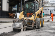 La Municipalidad de La Plata llevó adelante nuevos trabajos de pavimentación