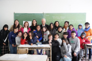 Alak recorrió la obra de puesta en valor de la Escuela Secundaria N° 71 de Villa Elvira