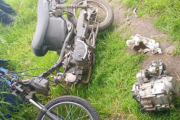 Desmantelaron un galpón clandestino destinado al desguace de motos robadas
