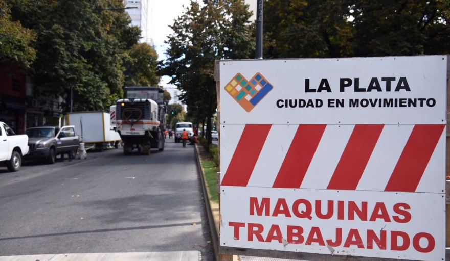 En el centro de La Plata esta semana habrá cortes y desvíos de tránsito por  obras de repavimentación - Info Blanco Sobre Negro
